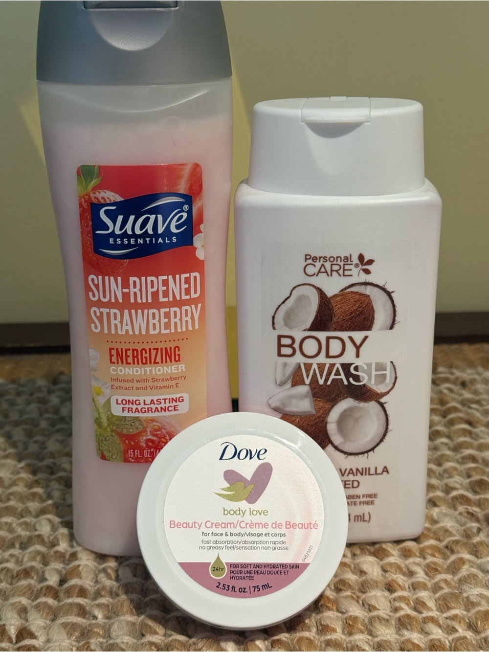 Bundle Suave Conditioner, Personal Care Body Wash, Dove Beaty Cream. 3 pieces. - Picture 5 of 7
